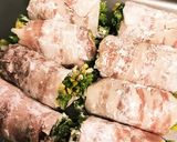 マヨ&焼肉ダレで♪菜の花の肉巻き作り方3写真