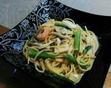 シーフードのワンポットクリームパスタ♪作り方7写真