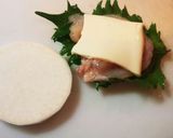 【主菜】鶏をカブで挟み焼き 紫蘇カブチー作り方2写真