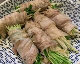 簡単*レンチン！豆苗豚バラ巻き♡作り方6写真