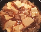 5分で一品！豚バラと豆腐の卵とじ作り方2写真