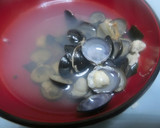 しじみのお吸いもの　松茸の味お吸い物　編作り方4写真