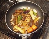 野菜黒酢と香味唐揚げ弁当作り方5写真