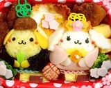 ポムポムプリンとマカロンひな祭りキャラ弁作り方7写真