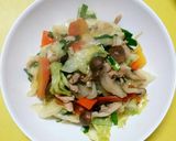 簡単☆キャベツ しめじのツナ入り野菜炒め作り方4写真