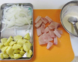 メカジキとポテトのマヨチーズ焼き作り方1写真