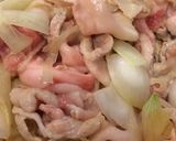 簡単ランチに！新玉ねぎと豚バラの生姜焼き作り方3写真