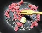 ひき肉と野菜の味噌バタ—炒め♪作り方3写真
