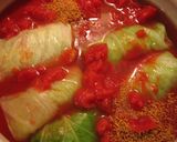 土鍋で煮込むトマトクリームロールキャベツ作り方4写真