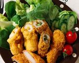 簡単！竹輪アスパラチーズ、カニカマフライ作り方5写真