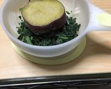 薩摩芋とほうれん草のポタージュ*離乳食作り方1写真
