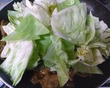 豚の角煮の煮汁で豚肉とキャベツの煮炒め作り方4写真