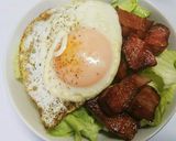 朝からガッツリ!ベーコン目玉丼☆作り方5写真
