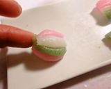 ひな祭りに♡三色団子でひし餅と手鞠餅作り方5写真