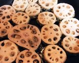 簡単ヘルシー✨ヒジキ入レンコンの挟み焼き作り方7写真