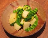 じゃが芋と緑野菜の山葵サラダ作り方6写真