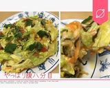 キャベツと塩昆布のオープンオムレツ作り方13写真