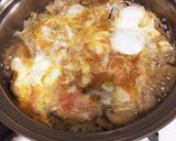 豚肉ときのこの卵とじ丼✩作り方4写真