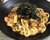 余ったお浸しで☆簡単うまい！和風焼うどん作り方3写真