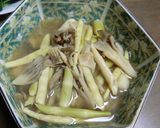 細タケノコ・まいたけ・牛すじのさっと煮作り方5写真