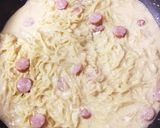 豚骨ラーメンでカルボナーラ作り方4写真