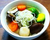 中華風鶏ガラスープの豚汁 味噌不使用作り方11写真