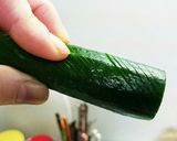 蛇腹胡瓜のキムチ和え☆作り方1写真