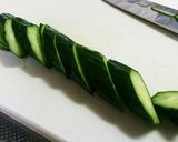 蛇腹胡瓜のキムチ和え☆作り方2写真
