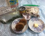 きのこ＆コーン焼きそば風味焼き作り方1写真