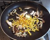 きのこ＆コーン焼きそば風味焼き作り方4写真