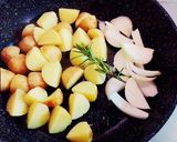 新じゃがと新たまのカリカリバターロースト作り方3写真