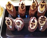 苺お雛様とバナナお内裏様のロールケーキ作り方26写真