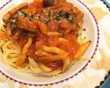 鶏肉のガーリックトマトクリームパスタ作り方7写真