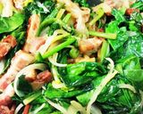 ほうれん草の濃厚カルボナーラ風作り方5写真
