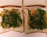 ひし餅柄に見立てたホットサンド。作り方5写真