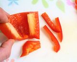 パプリカの拍子切（細切）作り方6写真