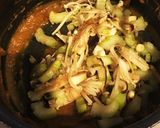 余ったカレーでセロリときのこのカレー炒め作り方3写真