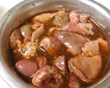 鶏レバーのゴマがらめ。作り方1写真