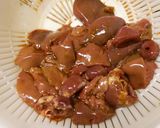 鶏レバーのゴマがらめ。作り方2写真