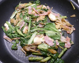 簡単！舞茸と青菜のこんぶ茶炒め作り方4写真