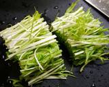 簡単！水菜とつみれの和風炒め作り方1写真