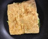 糖質オフ油揚げDEお好み焼き♪作り方5写真
