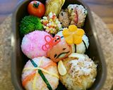 ひな祭り♪手まり寿司風♪キャラ弁♪作り方4写真