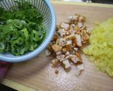 たくわん炒飯♪作り方1写真