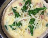 デリ風♡新じゃが&菜の花の厚焼きキッシュ作り方7写真