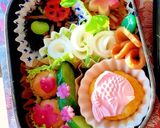 お花いっぱい雛祭り炒飯デコ弁当作り方5写真