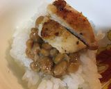 皮目パリパリチキンステーキ&納豆のご飯作り方5写真