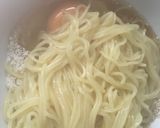 ダブルたまごのカルボナーラ風ラーメン作り方3写真