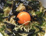 ダブルたまごのカルボナーラ風ラーメン作り方6写真