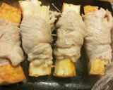 レンチン簡単♡豚肉の厚揚げえのき巻き♪作り方5写真
